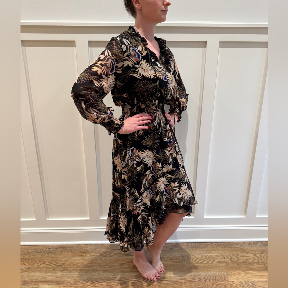 Floral Black Dress